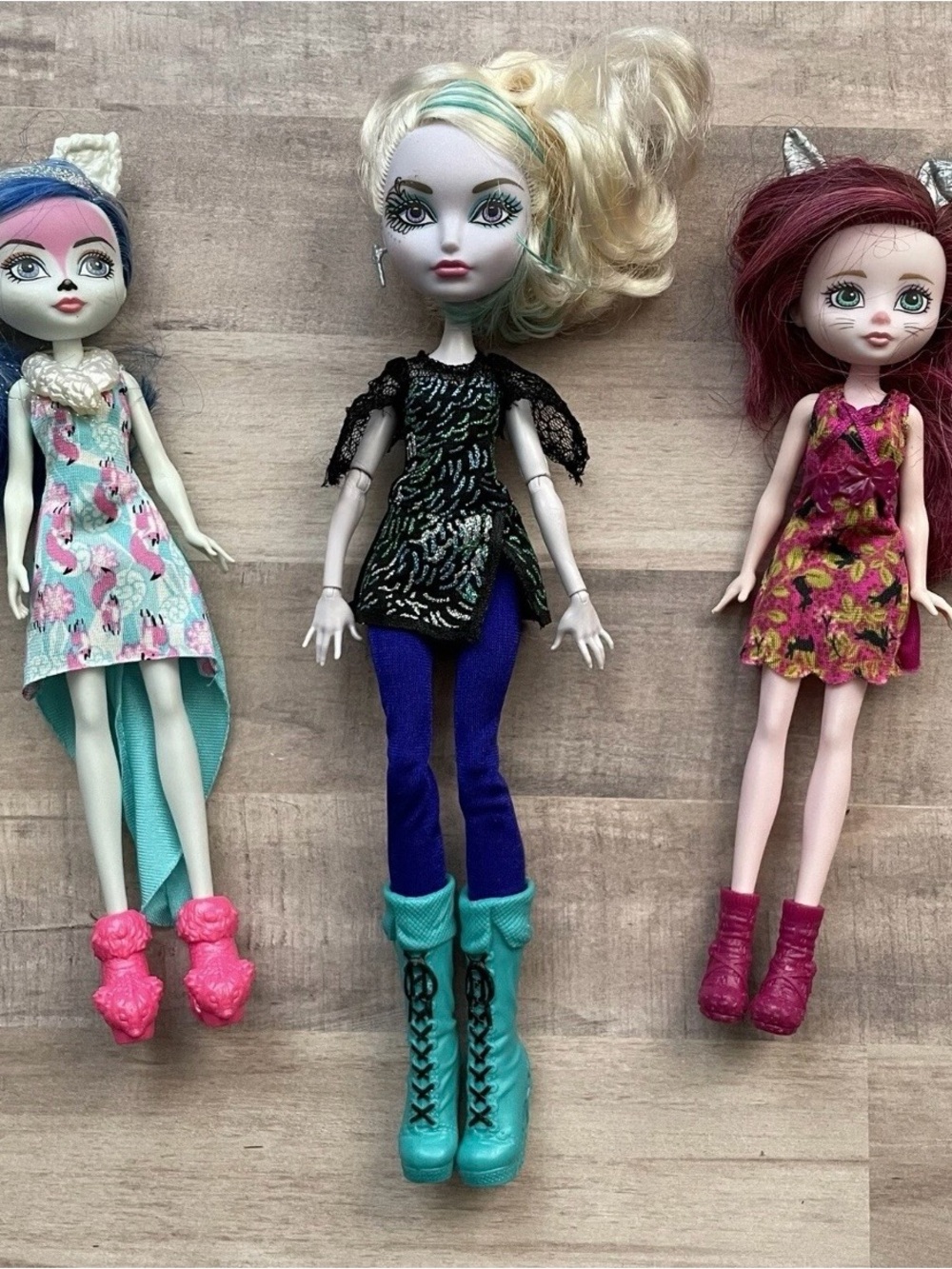 Ever After High Doll Lot Faybelle Foxanne Winter Forest Pixie Harlow Fashion